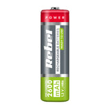 Baterie AA (R06) nabíjecí 1,2V/2600mAh REBEL 2ks / blistr BAT2003