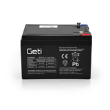 Baterie olověná 12V 12Ah GETI pro elektromotory