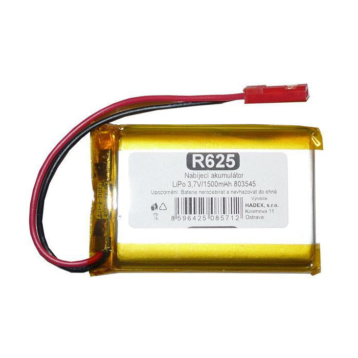 Baterie nabíjecí LiPo 3,7V/1500mAh 803450 Hadex