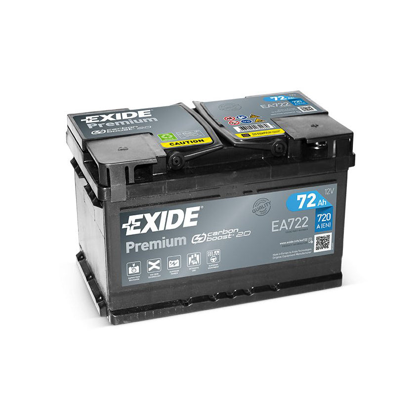 Autobaterie EXIDE Premium EA722 72Ah 12V 720A