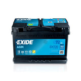 Autobaterie AGM EXIDE START-STOP EK720 72Ah 12V