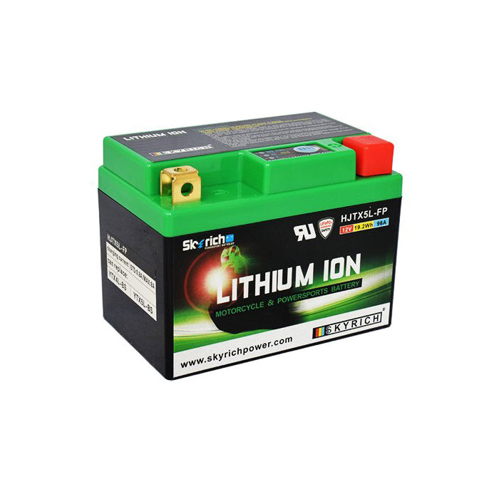 Baterie motocyklová 12V/1,6Ah SKYRICH Lithium HJTX5L-FP
