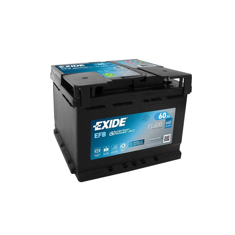 Autobaterie EFB EXIDE START-STOP EL600 60Ah 12V