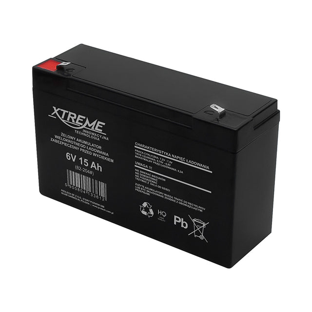 Baterie gelová 6V 15Ah XTREME 82-204