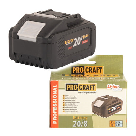 Baterie PROCRAFT 20V 8000mAh