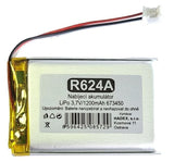 Baterie nabíjecí LiPo 3,7V/1200mAh 673450 HADEX