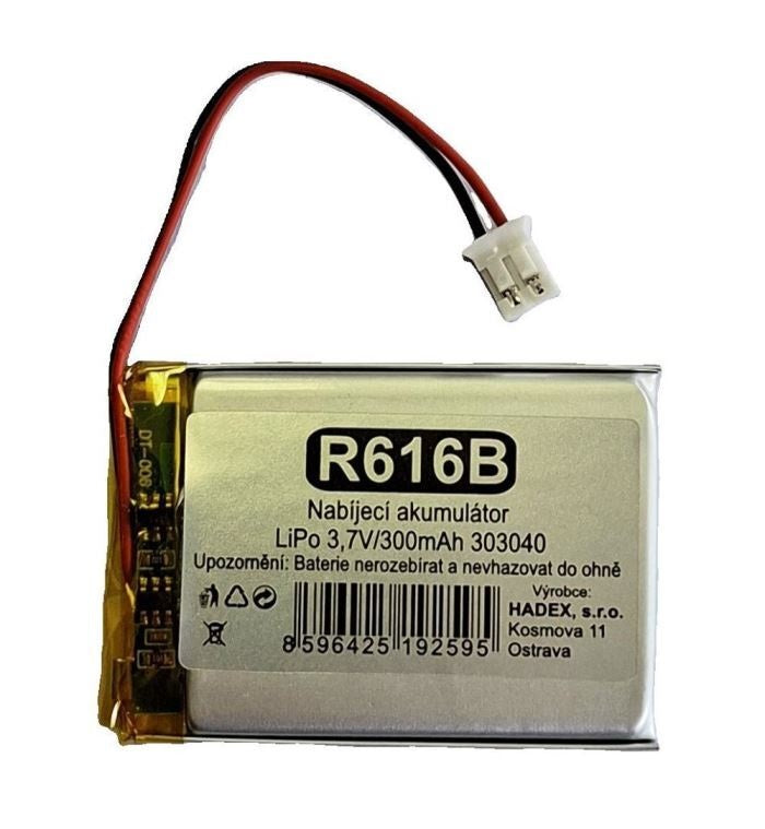 Baterie nabíjecí LiPo 3,7V/300mAh 303040 HADEX
