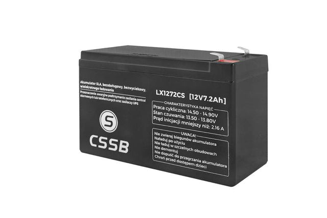Baterie olověná 12V 7,2Ah CSSB LX1272CS