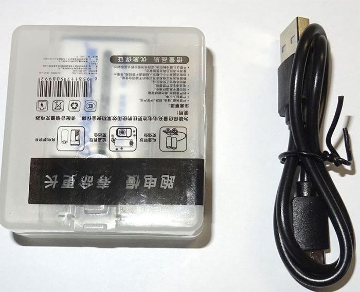 Baterie nabíjecí Li-Ion 9V 420mAh 6F22, Doublepow, napájení USB-C