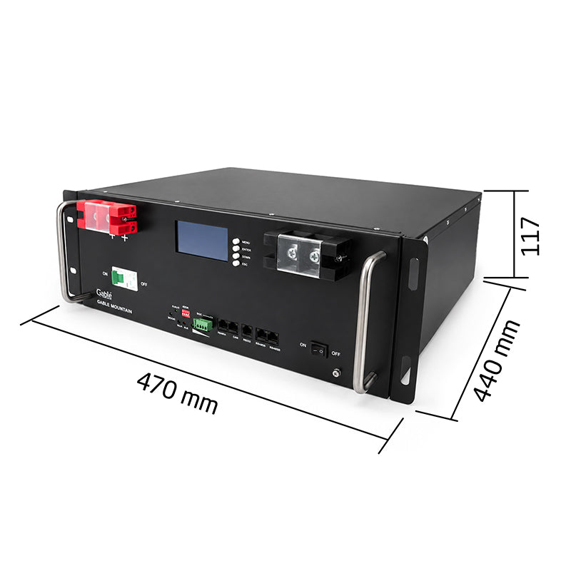 Bateriový modul do racku 48V 100A  GBLR-48-100 4,8 kWh  GETI
