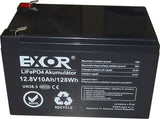 Baterie LiFePO4 12,8V 10Ah EXOR LFP R925A
