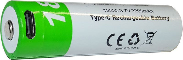 Baterie nabíjecí Li-Ion ICR18650 3,7V/2000mAh TINKO USB-C