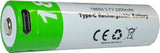 Baterie nabíjecí Li-Ion ICR18650 3,7V/2000mAh TINKO USB-C