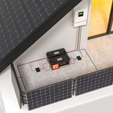LiFePO4 baterie pro solární systémy 12,8V 200Ah TE12200 LITHTECH Bluetooth, BMS, IP66