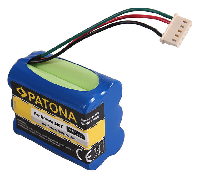 Baterie pro vysavače iRobot Braava 380T/390T 2500mAh Ni-Mh 7,2V PATONA PT6130