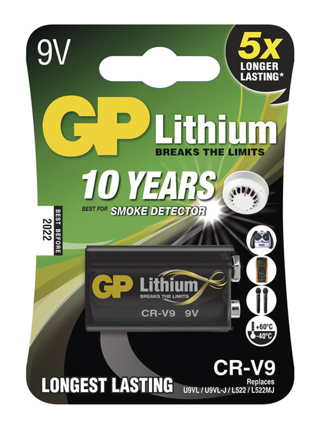 Baterie lithiová 6F22 9V/800mAh GP CR-V9