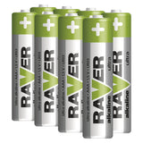 Baterie AAA (R03) alkalická RAVER  8ks
