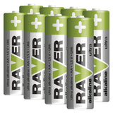 Baterie AA (R6) alkalická RAVER 8ks