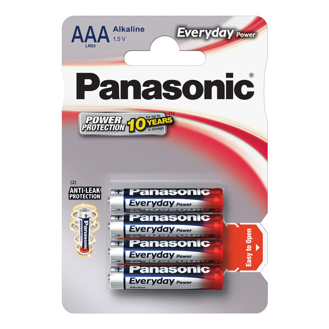 Baterie AAA (R03) alkalická PANASONIC Everyday Power 4ks / blistr