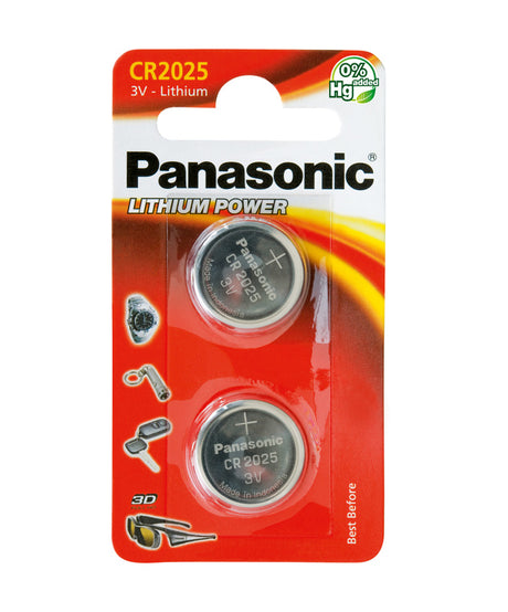 Baterie CR2025 PANASONIC lithiová 2ks / blistr