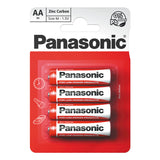 Baterie AA (R6) Zn-Cl PANASONIC Red 4ks / blistr