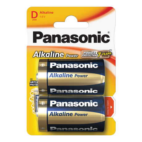 Baterie D (R20) alkalická PANASONIC Alkaline Power 2ks / blistr