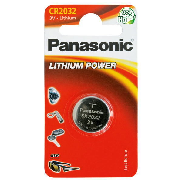 Baterie CR2032 PANASONIC lithiová 1ks / blistr