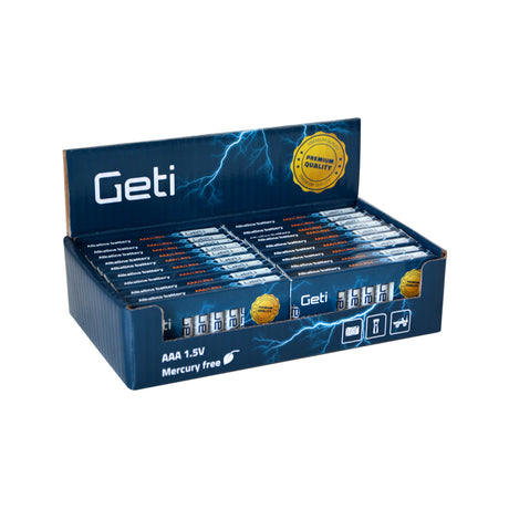 Baterie AAA (LR03) alkalická GETI 1,5V 10ks