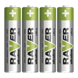 Baterie AAA (R03) alkalická RAVER  4ks