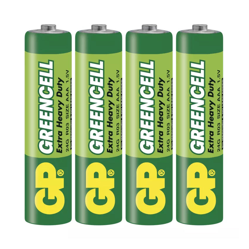 Baterie AAA (R03) Zn-Cl GP Greencell 4ks / blistr