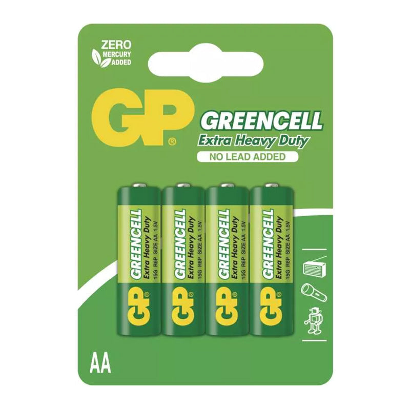 Baterie AA (R6) Zn-Cl GP Greencell 4ks / blistr