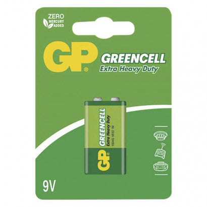 Baterie 6F22 (9V) Zn-Cl GP Greencell 1ks / blistr