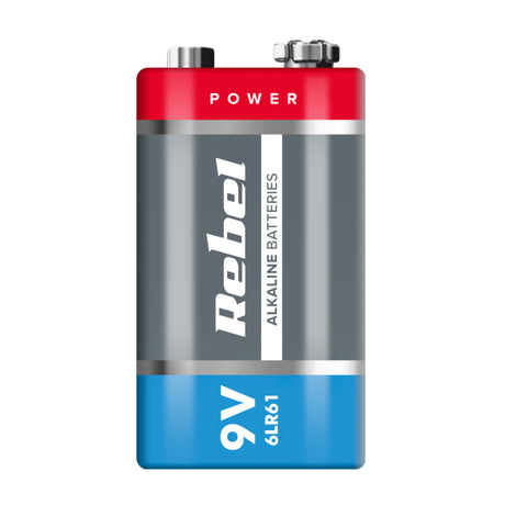 Baterie 6LR61 (9V) alkalická REBEL 1ks / blistr BAT0062B