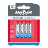 Baterie AAA LR03 alkalická REBEL Alkaline Power 4ks / blistr BAT0060B