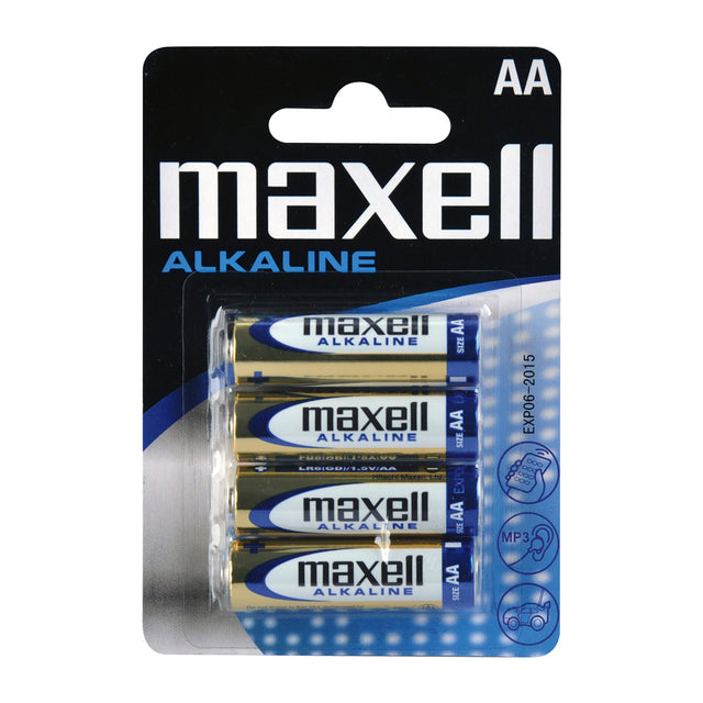 Baterie AA (R6) alkalická MAXELL 4ks / blistr