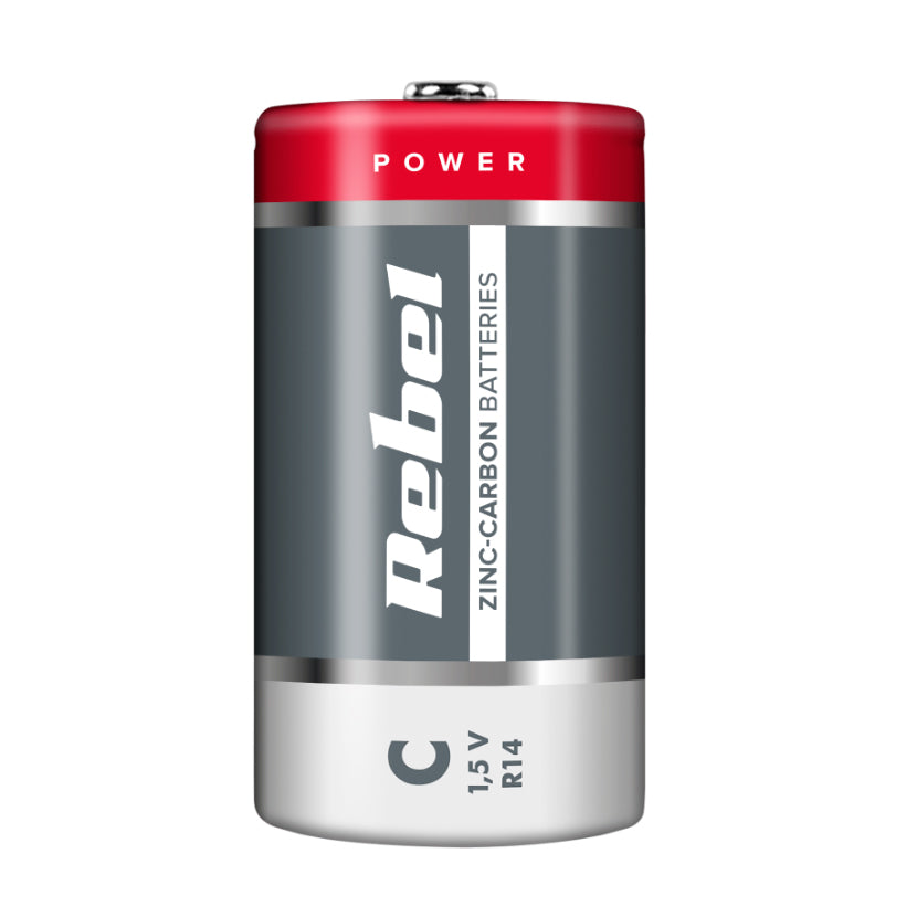 Baterie C (R14) Zn-Cl REBEL 2ks / blistr BAT0083B
