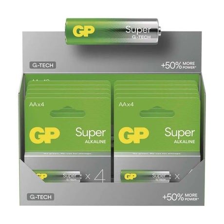 Baterie AA (R6) alkalická GP Super 4ks