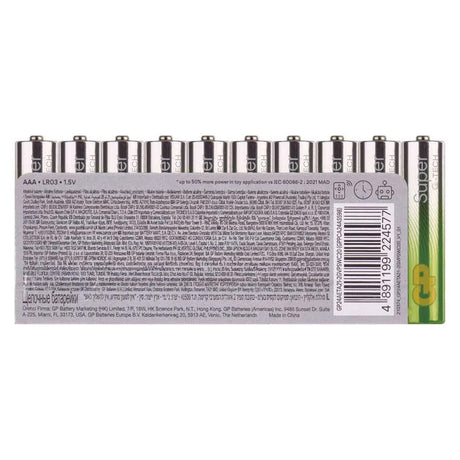 Baterie AAA (R03) alkalická GP Super 20ks