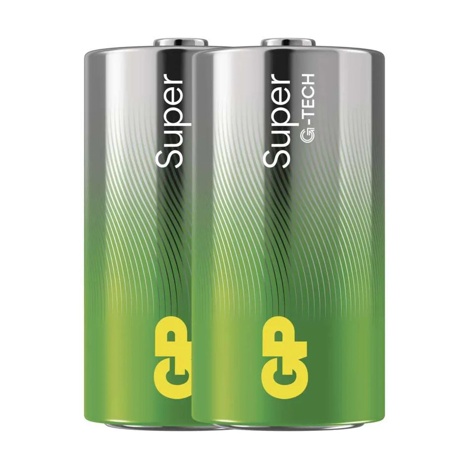 Baterie C (R14) alkalická GP Super 2ks