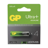 Baterie AA (R6) alkalická GP Ultra Plus 4ks