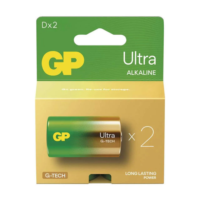 Baterie D (LR20) alkalická GP Ultra 2ks