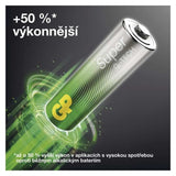 Baterie AA / AAA alkalická GP Super 24ks + ruční ventilátor