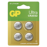 Baterie CR2032 GP Ultra lithiová 4ks