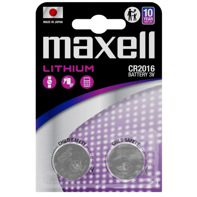 Baterie CR2016 MAXELL lithiová  2ks / blistr