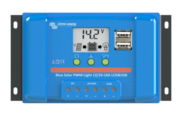 Solární regulátor PWM Victron Energy 5A LCD a USB 12V/24V