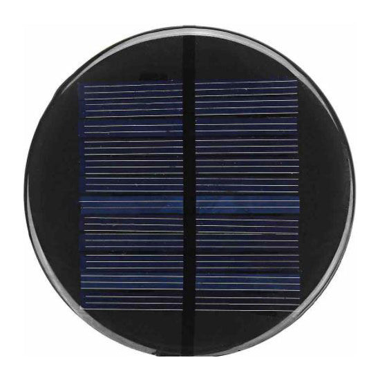 Solární panel mini 5V/110mA, polykrystalický, průměr 90mm