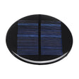 Solární panel mini 5V/110mA, polykrystalický, průměr 90mm