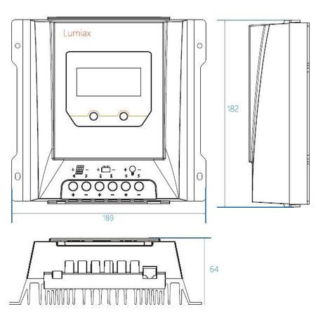Solární regulátor MPPT Lumiax MT3075, 12-24V/30A