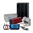 Solární sestava ostrovní SOLARFAM 110Wp, 12V, baterie 100Ah, měnič 230VAC 600W