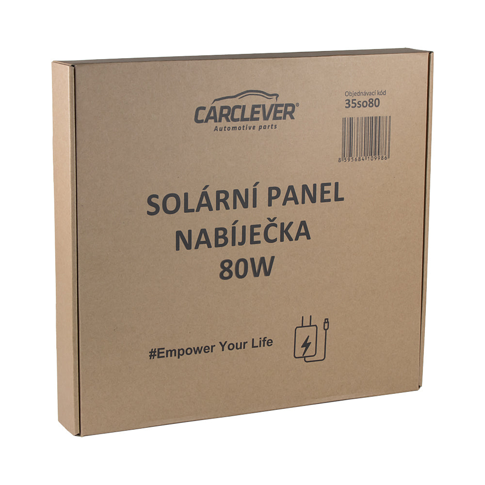 Solární panel CARCLEVER 35so80, nabíječka 80W